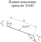 Планка цокольная (чертеж)